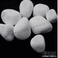 thumbnail image 1 of White Pebbles - 3 to 5 inches - 1000-LBS, 1 of 6