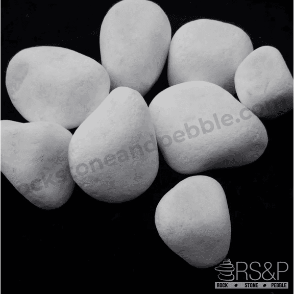 White Pebbles - 3 to 5 inches - 1000-LBS