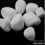 White Pebbles - 3 to 5 inches - 2000-LBS