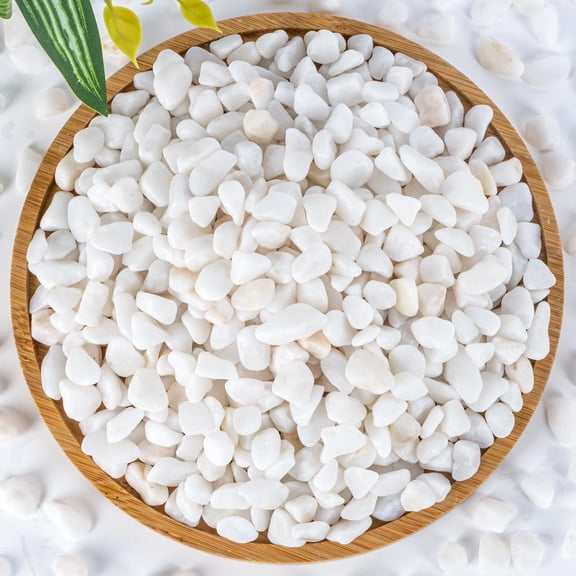 White Pebbles for Succulent and Cactus - 420G 1/5 Inch Succulent Cactus Gravel Pebbles,Natural Decorative Polished River Stones,Small River Rocks for Outdoor Gardening,Vases,Landscaping,Fish Tank