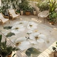 thumbnail image 1 of White Peony Outdoor Rug for Patio/Deck/Porch, Non-Slip Large Area Rug 5 x 7 Ft, Retro Floral Butterfly Botanical Farmhouse Beige Indoor Outdoor Rugs Washable Area Rugs, Camping Rug Carpet Runner, 1 of 8