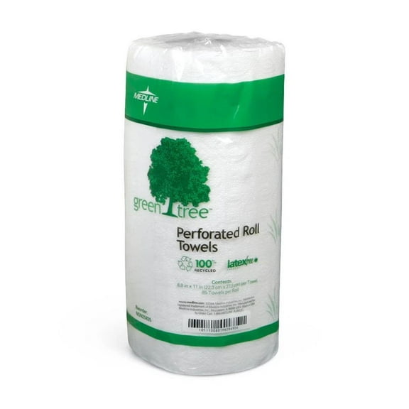 White Perforated Paper Towel Roll, 8.8" X 11", Each