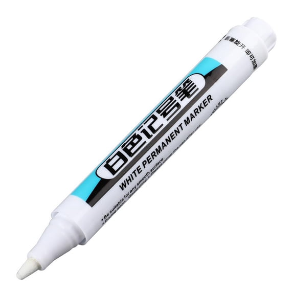 0.7/1.0/2.5mm White Permanent Paint Pen For Wood Rock Plastic Leather Glass Stone Canvas Metal Deep Marker Hole Ceramic