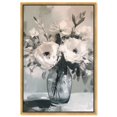 thumbnail image 1 of White Petal Ghosts Canvas Print Floral Wall Decor by Art Remedy, Gold Frame, 16 x 24, 1 of 7