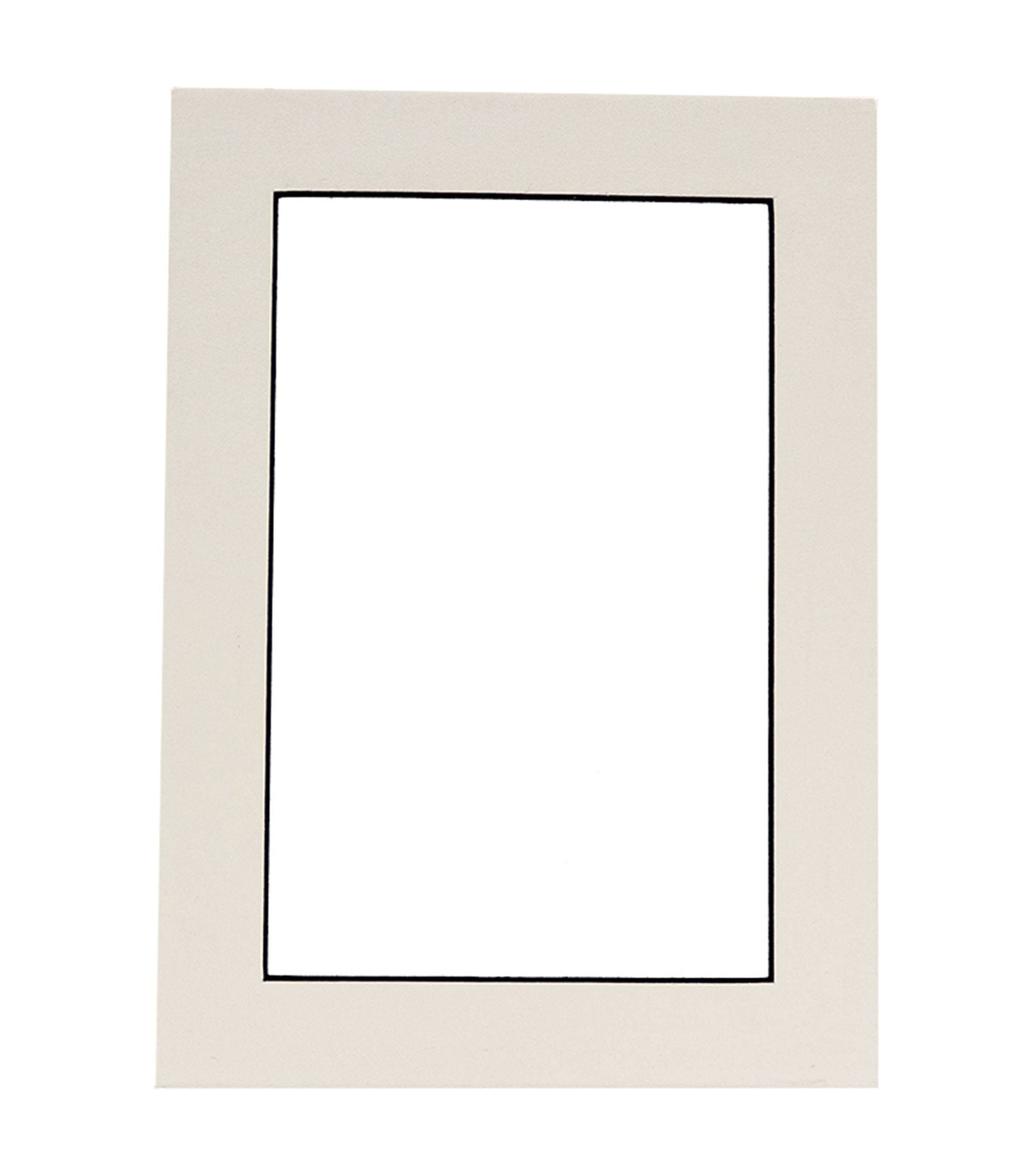 White Photo Mat with Black Core 10x12 for 8x10 Photos - Fits 10x12 Frame