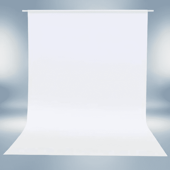 White Photography Backdrop Curtain 5x7 Feet, Seamless Studio Background for Photo Shoots, Birthday Parties, Halloween, Easter Decorations and Projector Screen Use
