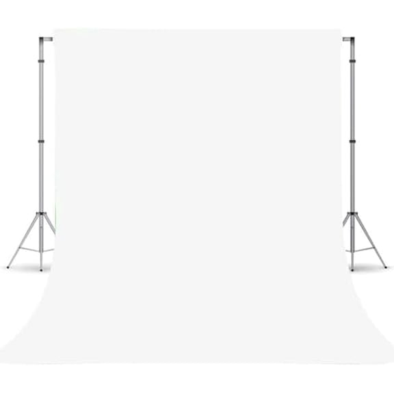 White Photography Backdrop for Photoshoot, Photo Backdrop Curtain, Perfect White Backdrops for Party Portrait Photoshoots Video Studio 5FTx7FT