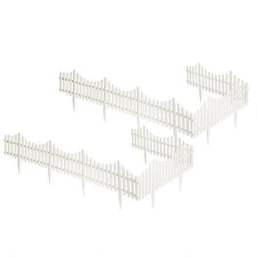 White Picket Fence 2 Sets (4 Pieces Per Set)