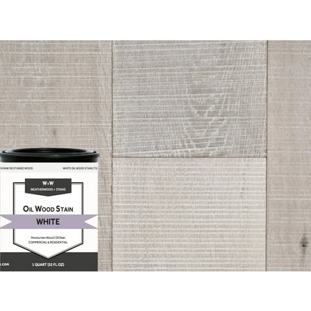 White Pickling Interior Oil-Based Wood Stain, Low VOC, by Weatherwood - .5 Pint (8 Fl. Oz.)