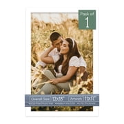 White Picture Frame Mat for 12x18 Frames - Fits 11x17 Photos - 1 Mat