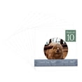 thumbnail image 1 of White Picture Frame Mat for 5x5 Inch Frames - Circle Opening for 3x3 Photos - 10 Mats, 1 of 7