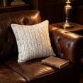 thumbnail image 1 of White Pillowcase with Hidden Zipper, 18x18 Inch Square Cushion Cover for Sofa, Soft Textured Throw Pillow Cover for Bedroom, 1 of 5