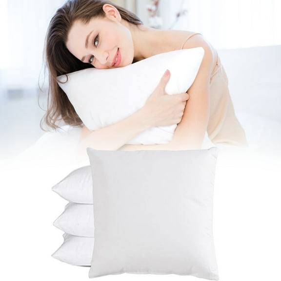 White Pillows Clearance! Cozy Comfort Cotton Pillows - Sofa Bed Decorative Throw Pillows, Bed Pillows for Sleeping Soft and Supportive Pillows for Side and Back Sleepers,11.8x11.8inches
