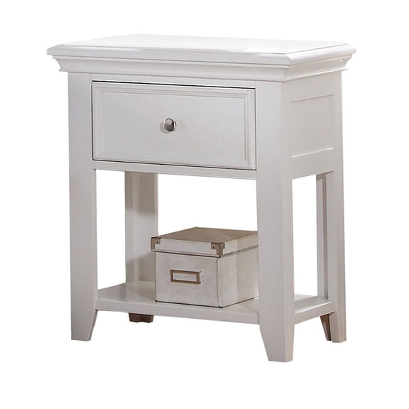 White Pine Bedroom Nightstand / Storing Bedside Essentials / Fresh Look
