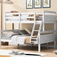 thumbnail image 1 of White Pine Bunk Bed with Guardrail | Designed for Bedroom | Achieve Safe and Flexible Bed Combination, 1 of 2