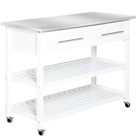 White Pine Construction | Space - saving Storage in Kitchen Essentials | Easy Movement with Lockable Wheels