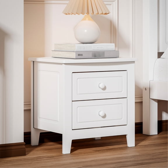 White Pine Nightstand | Clutter-Free Storage & Easy Assembly | Bedroom Organization