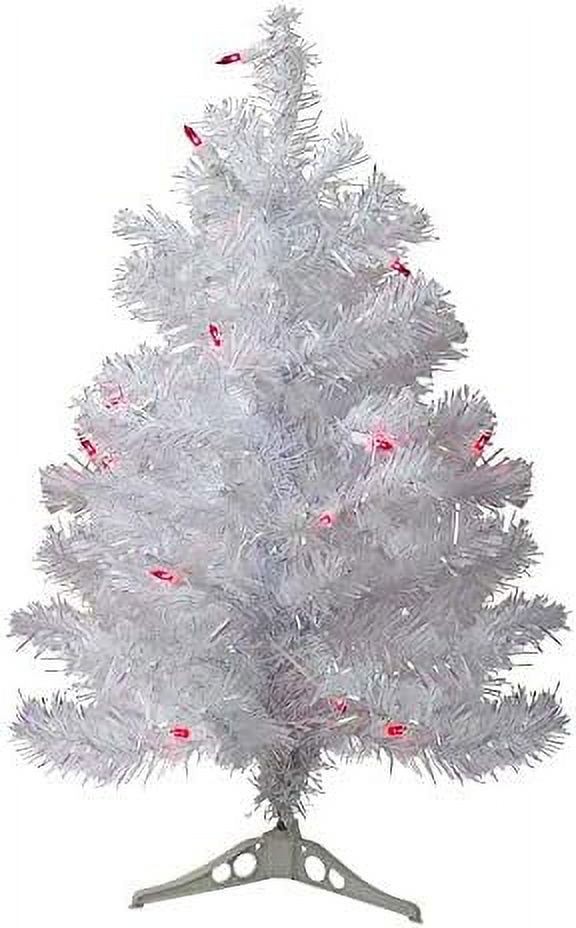 White Pine Slim Artificial Christmas Tree Lights