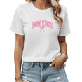 thumbnail image 1 of White Pink Dog Mom Tshirt Graphic Tees Print Pet Mom Shirts S-5XL Tops, 1 of 5