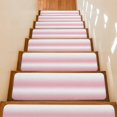 thumbnail image 1 of White and Pink Gradient Stair Treads Non Slip for Steps Minimalist Rose Pink Ombre Modern Art 10 Pcs Reusable Adhesive Stair Runner Mats for Dogs Elders Carpet Treads Rugs for Staircase 8x30 In, 1 of 9