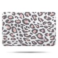 thumbnail image 1 of White and Pink Of Leopard Print Bathroom Rugs Mat,Non Slip Microfiber Bathroom Rug,Rubber Backing,Soft Bathroom Mats for Bathroom Floor,Tub and Shower,17x27in(43x68cm), 1 of 5