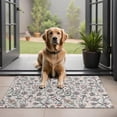 thumbnail image 1 of White Pioneer Flower and Paisley Pattern Door Rugs,Washable Non Slip Door Mats Indoor,Decorative Door Mats,Entry Mat Indoor for Entrance,Bedroom,Kitchen,Bathroom,20"x32", 1 of 6