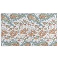 thumbnail image 1 of White Pioneer Flower and Paisley Pattern Door Rugs,Washable Non Slip Door Mats Indoor,Decorative Door Mats,Entry Mat Indoor for Entrance,Bedroom,Kitchen,Bathroom,17"x30", 1 of 6