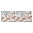 thumbnail image 1 of White Pioneer Flower and Paisley Pattern Kitchen Rug Mat,Kitchen Runner Rugs Non Skid Washable,Decorative Kitchen Floor Mats for Kitchen,Sink,Laundry,17"x47.2", 1 of 7
