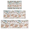 thumbnail image 1 of White Pioneer Flower and Paisley Pattern Kitchen Rugs Sets Of 3,Kitchen Runner Rugs Non Skid Washable,Decorative Kitchen Floor Mats for Kitchen,Sink,Laundry,17"x30"+ 17"x47" + 17"x59", 1 of 6