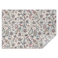 thumbnail image 1 of White Pioneer Flower and Paisley Pattern Rectangle Tablecloth 60"x84",Waterproof Polyester Rectangle Table Cloth, Wipeable Spillproof Polyester Tablecloth for Dining, Camping, Indoor and Outdoor, 1 of 5