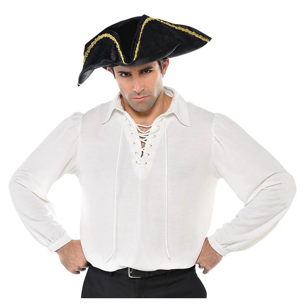 Amscan Ivory Pirate Shirt Mens Standard 1214