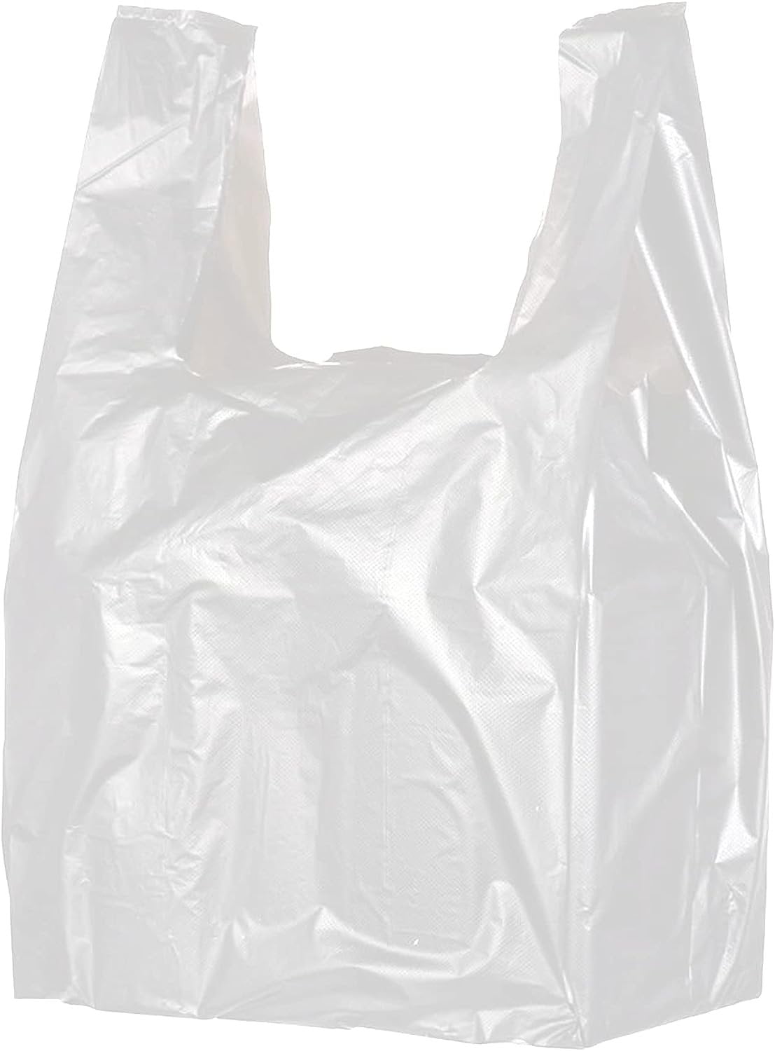 White Plain TShirt Bags 11.5” x 6.5” x 21”, 1000 pcs per Pa