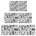thumbnail image 1 of White Planet Cat Feather Pattern Kitchen Rugs Sets Of 3,Kitchen Runner Rugs Non Skid Washable,Decorative Kitchen Floor Mats for Kitchen,Sink,Laundry,17"x30"+ 17"x47" + 17"x59", 1 of 6