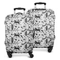 thumbnail image 1 of White Planet Cat Feather Pattern Luggage Cover Fashion Suitcase Cover Baggage Covers Fit 25-28 Inch Luggage (Go Travel), 1 of 5