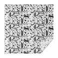 thumbnail image 1 of White Planet Cat Feather Pattern Square Tablecloth,Waterproof Square Table Cover,Wipeable Spillproof Washable Table Cover for Home Kitchen Party Decor 60"x60"(152x152cm), 1 of 6
