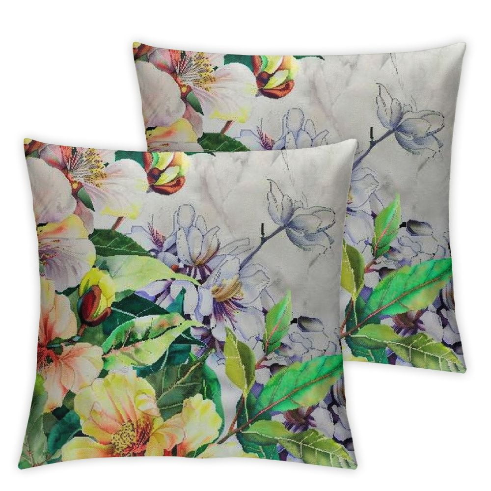 BaoNews Traditional Paper Cut Art Throw Pillow Covers, 18x18 Inch Set Of 2 - Double Sided, Hidden Zipper