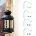 thumbnail image 1 of White Plant Hook Wall Mount 4 Pack Heavy Duty Metal Hanging Bracket S Shape Plant Hanger for Lantern Bird Feeder Wind Chimes Indoor Outdoor Garden Decor Easy Install, 1 of 7