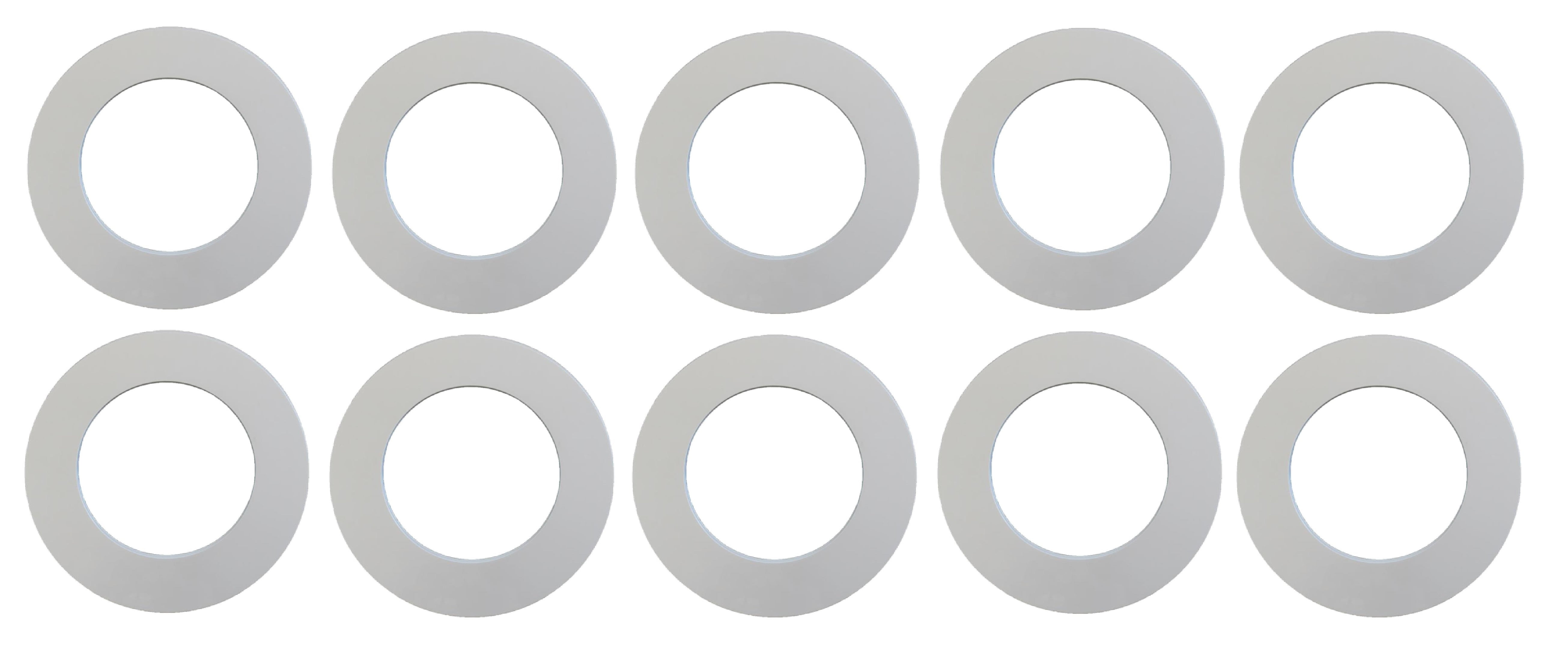 White Plastic 4.25" Light Trim Goof Ring for 4" Inch Lighting Fixture