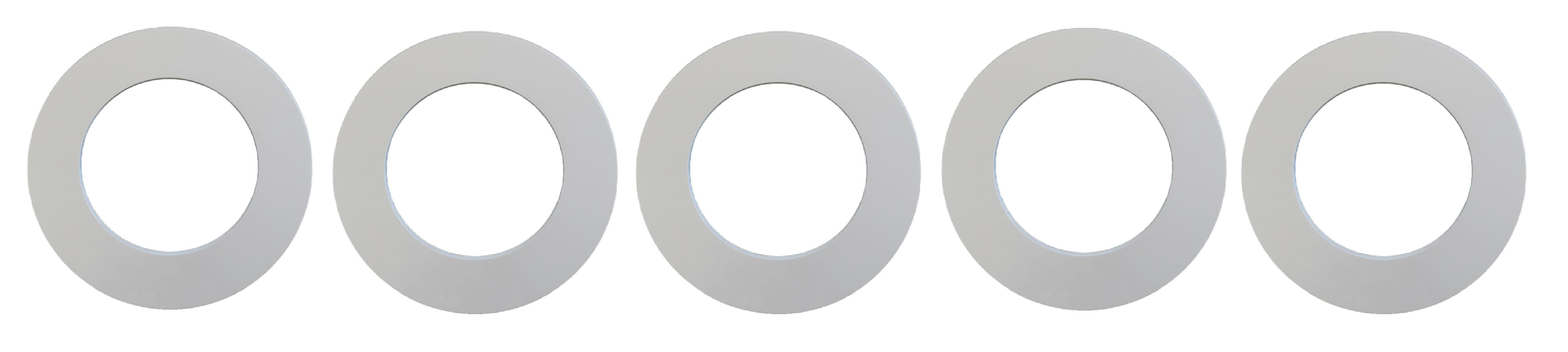 White Plastic 4.25" Light Trim Goof Ring for 4" Inch Lighting Fixture