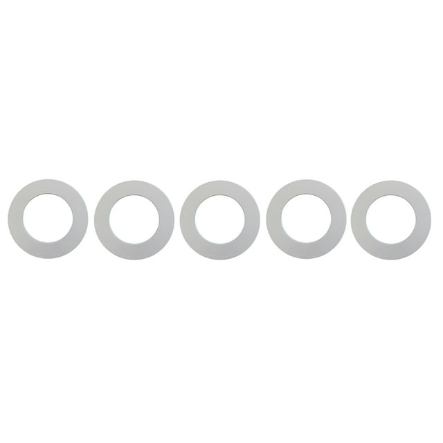 White Plastic 4.25" Light Trim Goof Ring for 4" Inch Lighting Fixture