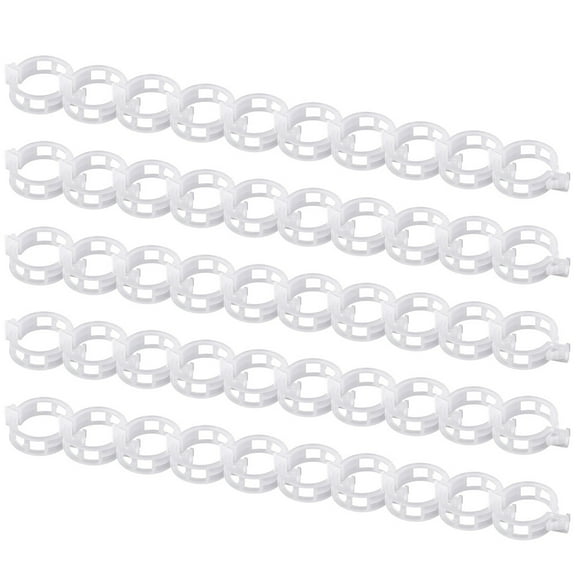 White Plastic 50Pcs Plant Support Garden Clips for Climbing Plants, Tomato Clips for String Trellis, Grape Trellis, Garden Clips, Grape Vine, Tomato Vegetables Trellis Clips