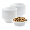 thumbnail image 1 of White Plastic Bowls - 12oz Disposable Bowls (4 Pack of 100) - Heavy Duty, Microwave Safe Party Supplies for Weddings, Events, Picnics, 1 of 2