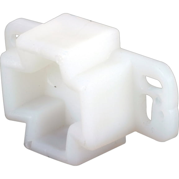 White, Plastic, Center Rail Drawer Track Rail Support Bracket (2-pack)