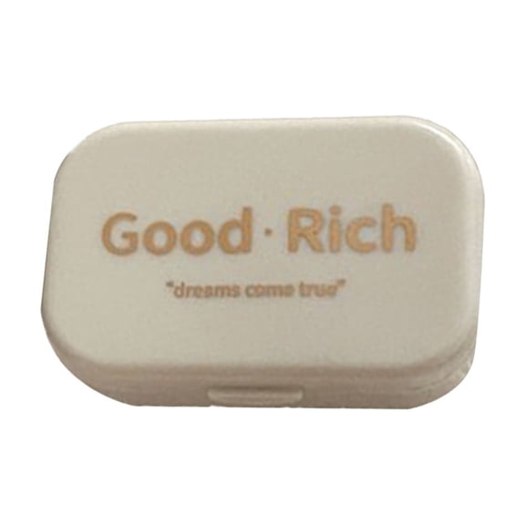 White Plastic Contacts Lens Case Portable Travel Storage Box Compact Holder Daily Travel Use