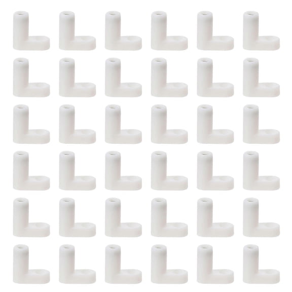White Plastic Corner Braces for Fixing Use with Smooth Surface and Reusable Design 100pcs