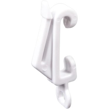White Curtain Hooks – Plastic Nylon Gliders For Curtain Header Tape – UK Made