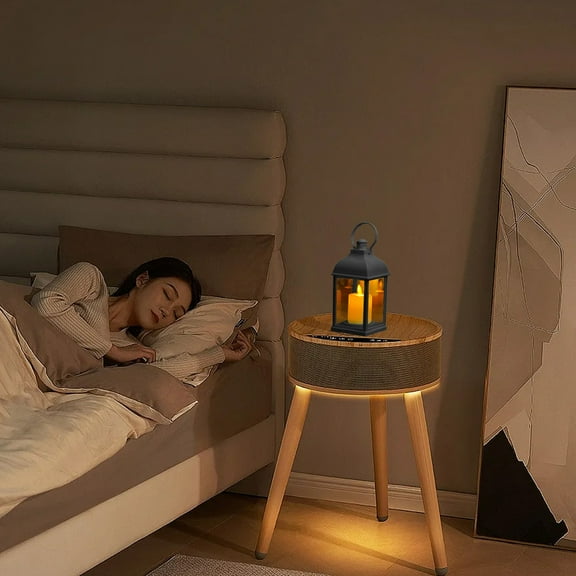 White Plastic Electronic Candle Lantern | Outdoor Camping Light & Holiday Decoration | Battery Powered Wind Light