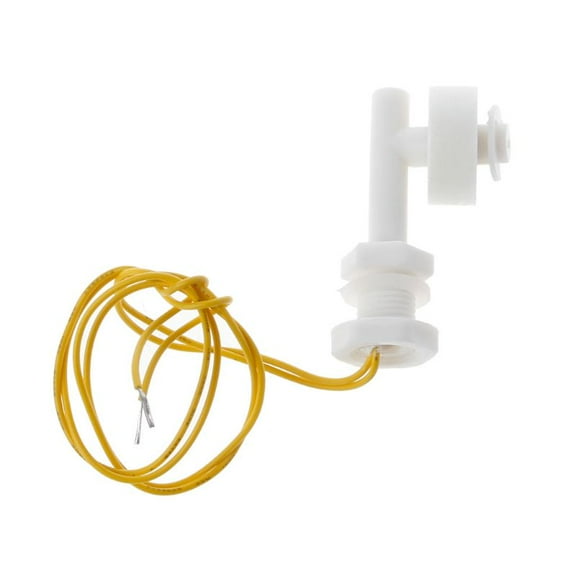 White Plastic Float Switch Liquid Water Level Control Sensor Side Mount Right Angle Sensor Switch for Water Pump for Tan