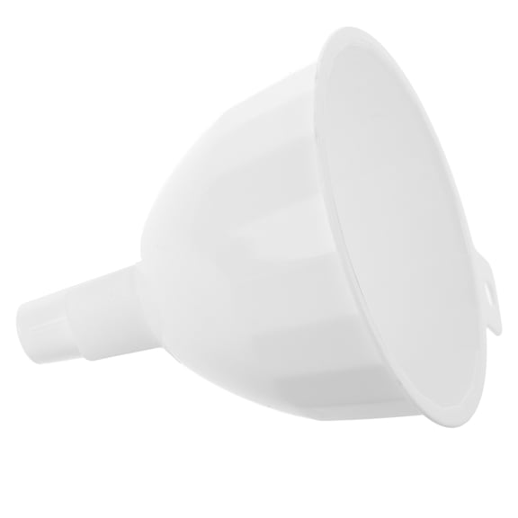 Alasum White Plastic Kitchen Funnel for Liquid and Powder Transfer Wide Mouth Leak Proof