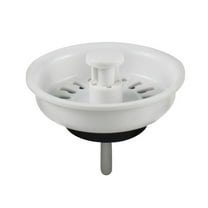 White Plastic Kitchen Sink Strainer Stopper For Vegetable Washing Basin
